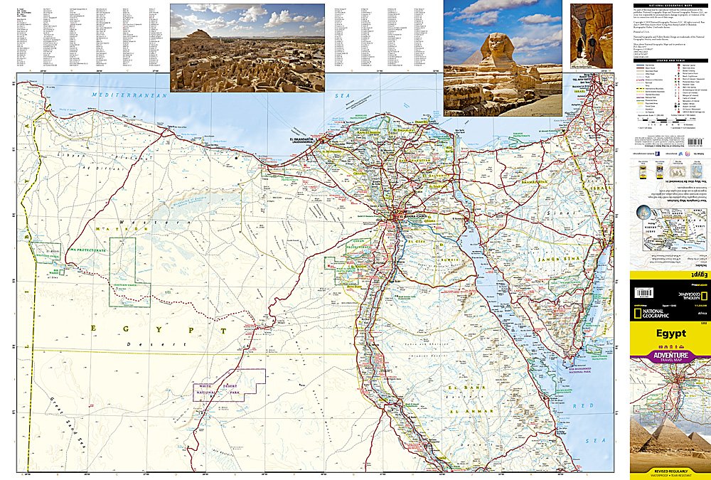 National Geographic Adventure Map Egypt AD00003202