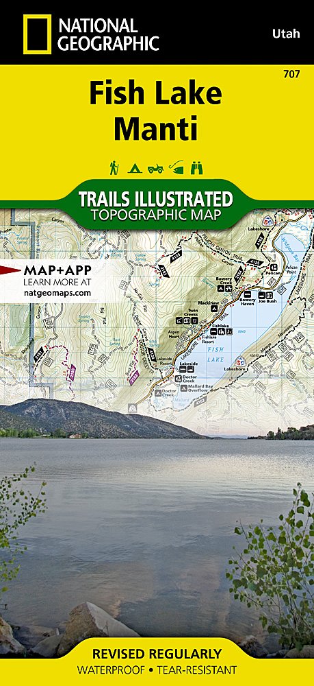 National Geographic Trails Illustrated UT Utah Fish Lake, Manti Topo Map TI00000707