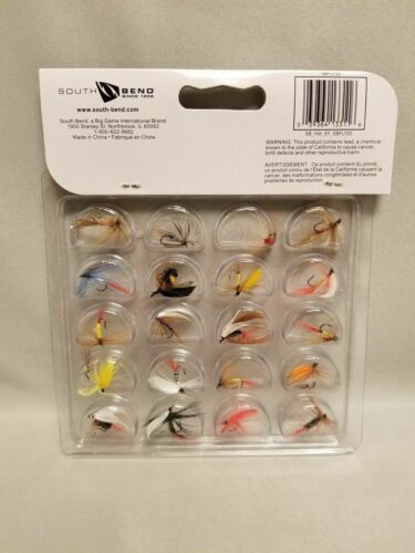 South Bend Fishing 20-Piece Fly Assortment - 20 Best Selling Flies SBFLY20