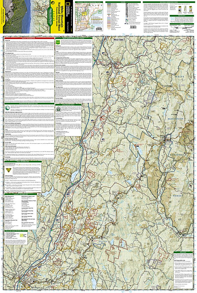 National Geographic NH Franconia Notch/N Conway Trails Illustrated Map TI00000740