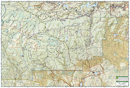 National Geographic Trails Illustrated Utah Flaming Gorge/East Uintas Map TI00000704