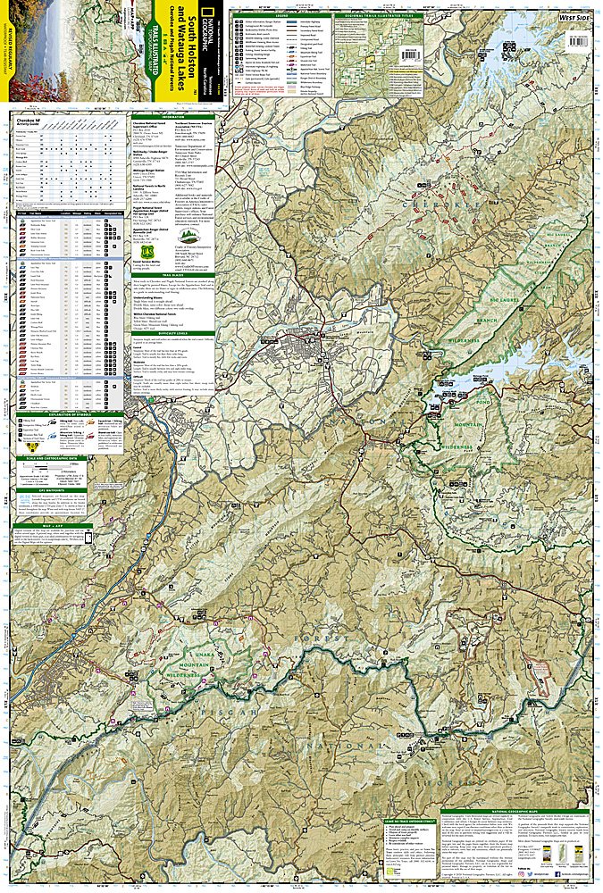 National Geographic Pisgah Nat Forest Map Pack Bundle TI01021244B