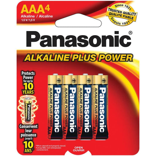 Panasonic Alkaline Plus Power AAA 4-Pack