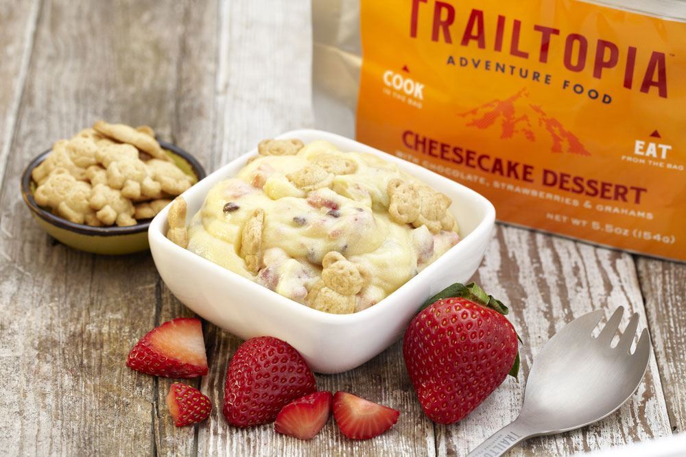 Trailtopia Chocolate Strawberry Cheesecake Dessert 2 Serving