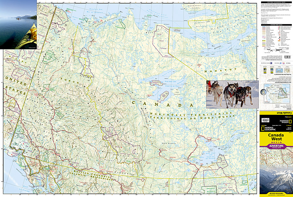 National Geographic Adventure Map Canada West AD00003113