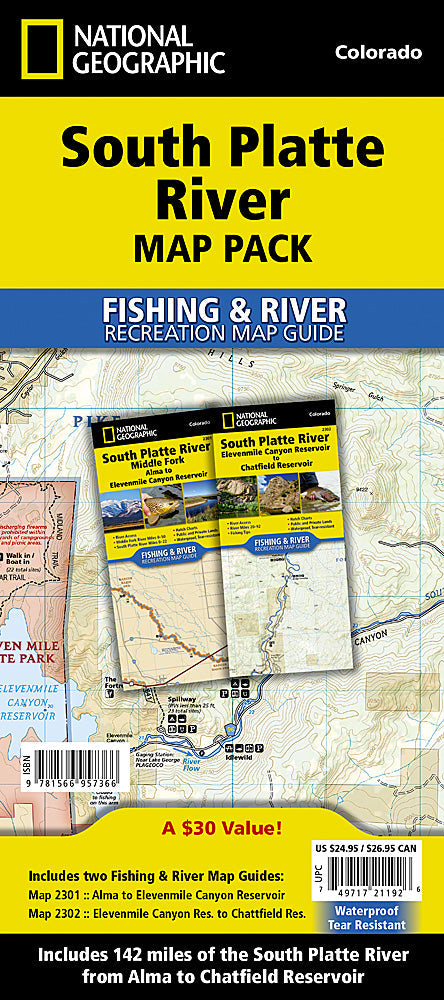 National Geographic South Platte River Map Pack Bundle TI01021192B