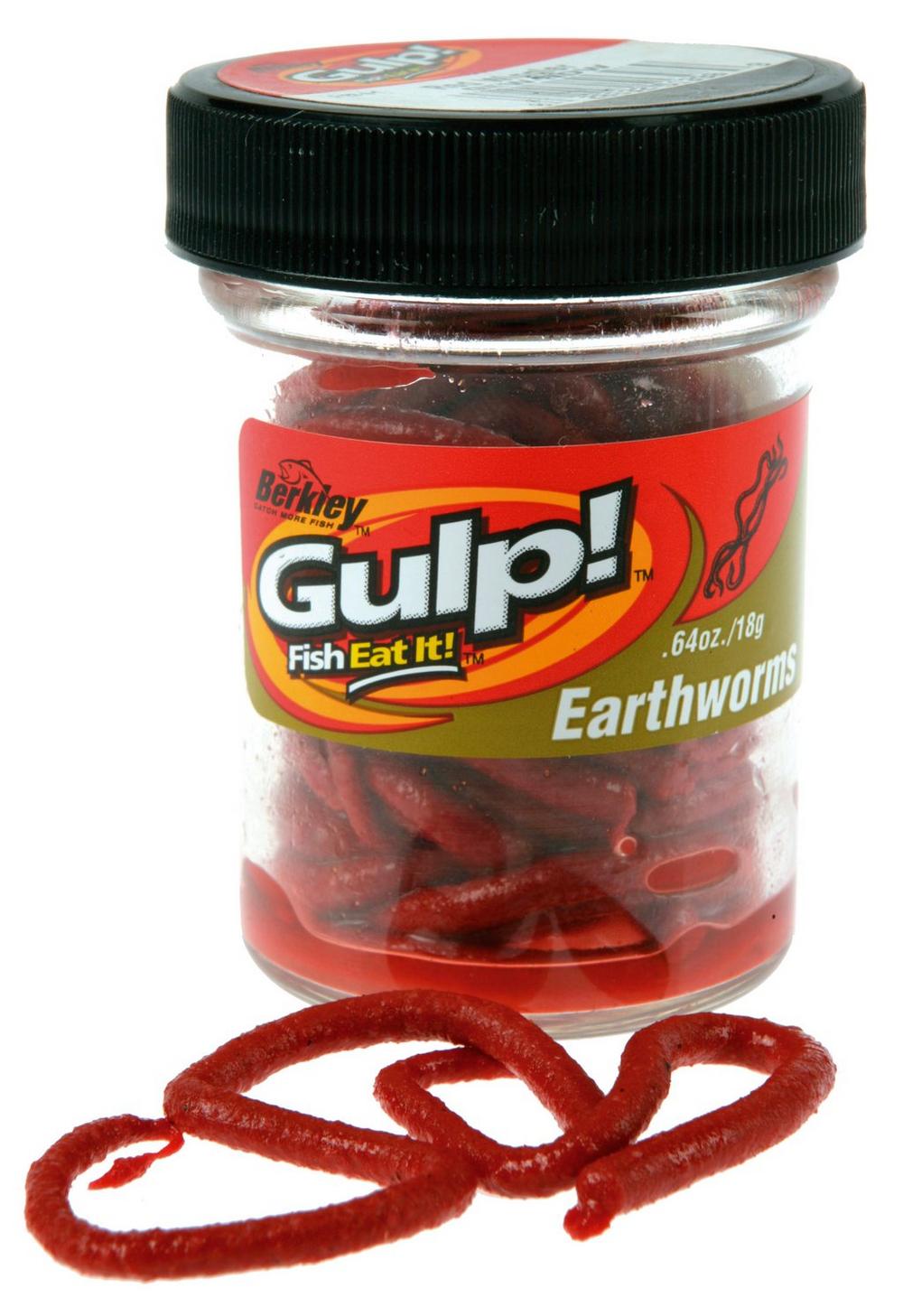 Berkley Gulp! Red Wiggler Earthworms 0.64 oz jar GEW-RDW