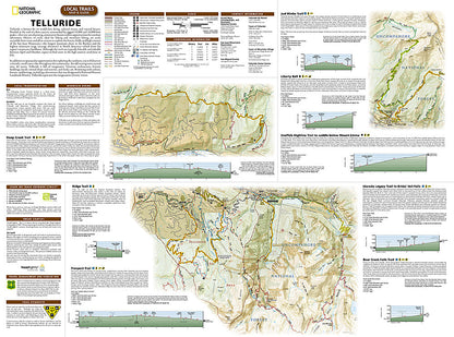 National Geographic Trails Illustrated Telluride CO Local Trails Map & Guide TI00000603