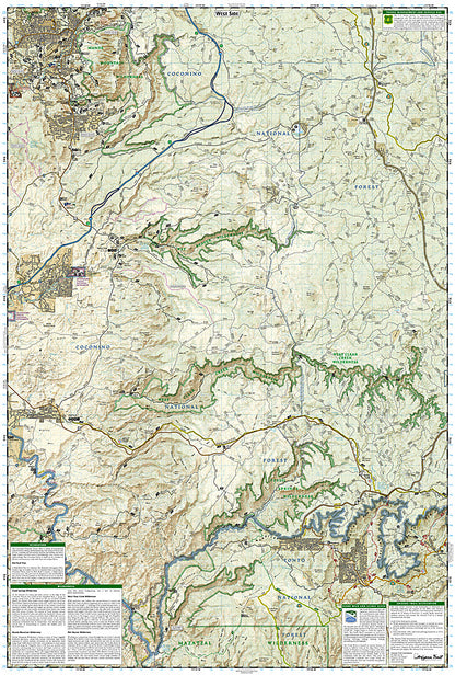 National Geographic Trails Illustrated AZ Mogollon Rim/ Munds Mountain Map TI00000855