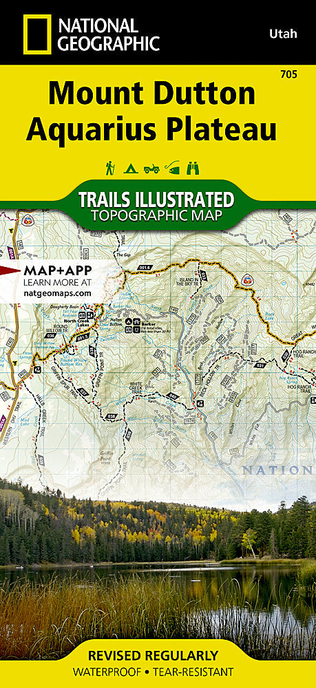 National Geographic UT Paunsaugunt Plateau MT Dutton Trails Illustrated Map TI00000705