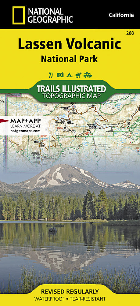 National Geographic Trails Illustrated CA Lassen Volcanic National Park Map TI00000268