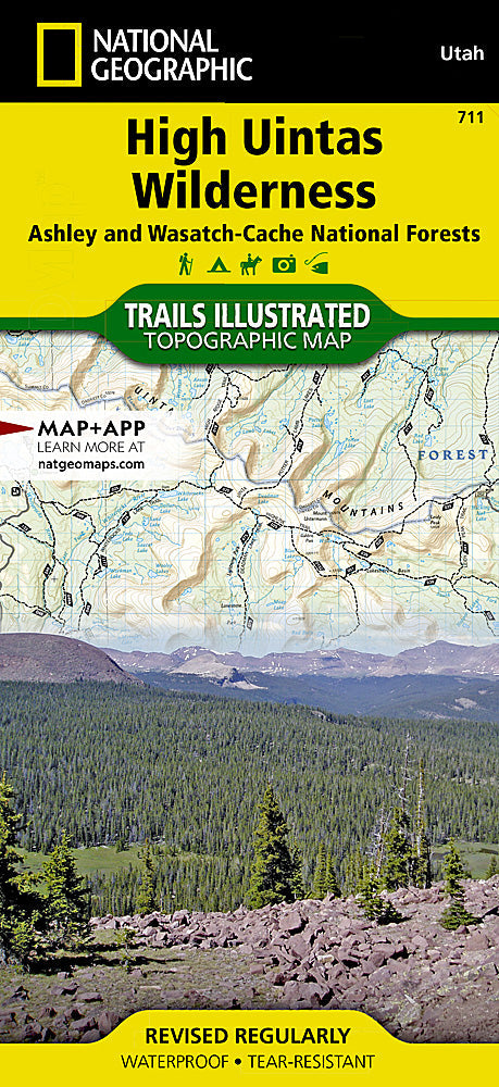 National Geographic Trails Illustrated Utah High Uintas Wilderness Map TI00000711