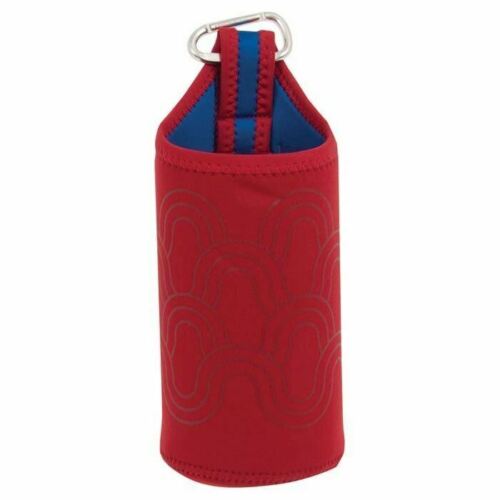 Nalgene Insulated Neoprene 32oz Bottle Sleeve/Carrier Red w/Loop & Carabiner