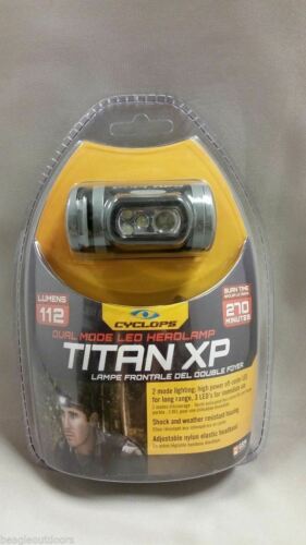 Cyclops TitanXP 112-Lumen LED Black Headlamp Water Res Headlight Flashlight