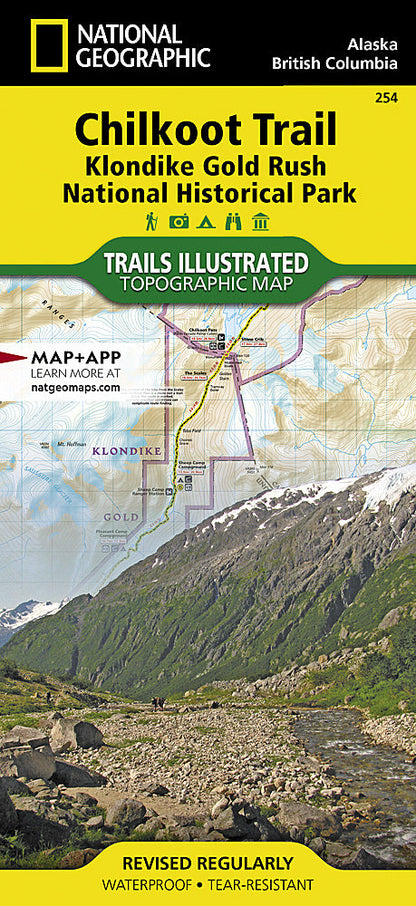 National Geographic Trails Illustrated AK Chilkoot Trail Klondike Gold Map TI00000254