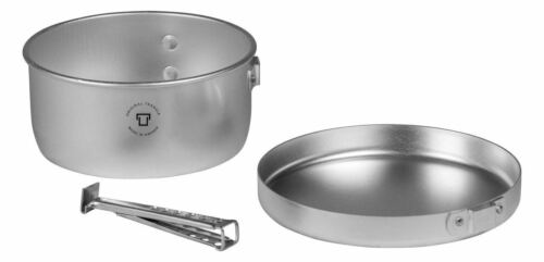 Trangia Aluminum Camping Set 624 w/1.5L Pot, Fry Pan Lid, & Lifter Handle 406241