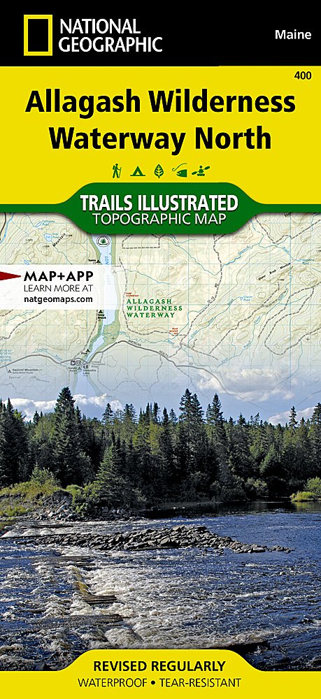 National Geographic Trails Illustrated ME Allagash Wilderness Waterway N Map TI00000400