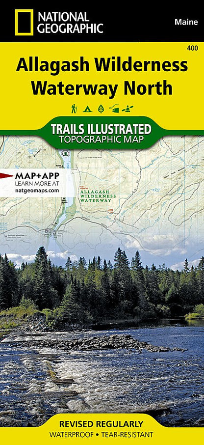 National Geographic Trails Illustrated ME Allagash Wilderness Waterway N Map TI00000400