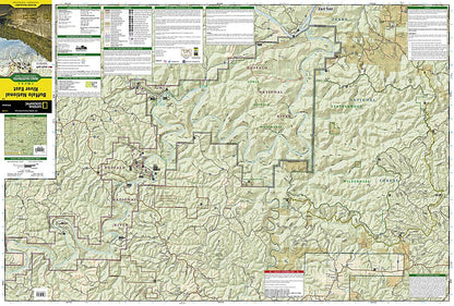 National Geographic Trails Illustrated AR Buffalo National River East Map TI00000233