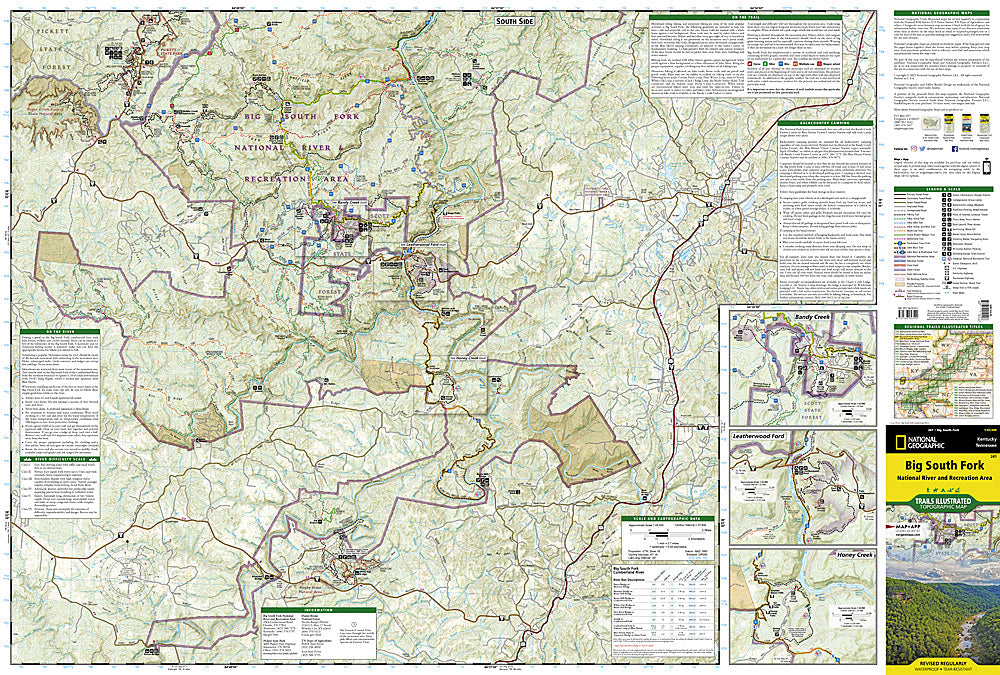 National Geographic Trails Illustrated KY/TN Big South Fork Natl Area Map TI00000241