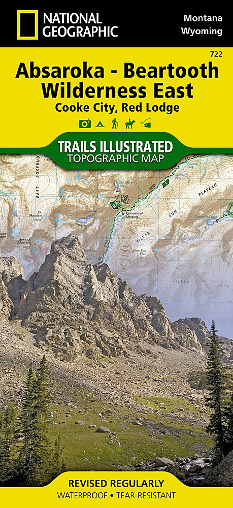 National Geographic Trails Illustrated MT Absaroka Beartooth East Trail Map TI00000722