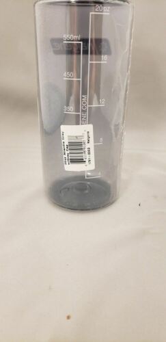 Nalgene Atlantis Wide Mouth 20oz Water Bottle Gray w/Gray OTF Cap - BPA Free