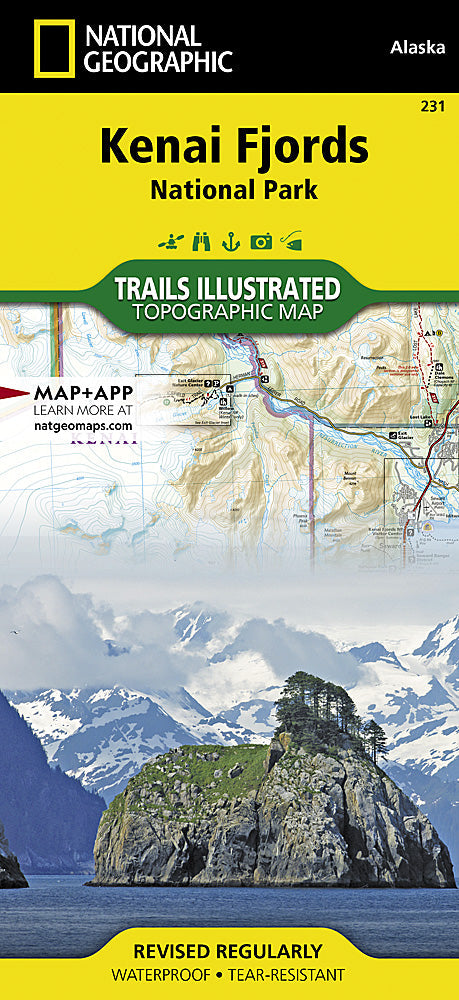 National Geographic Trails Illustrated Alaska Kenai Fjords National Park Map TI00000231