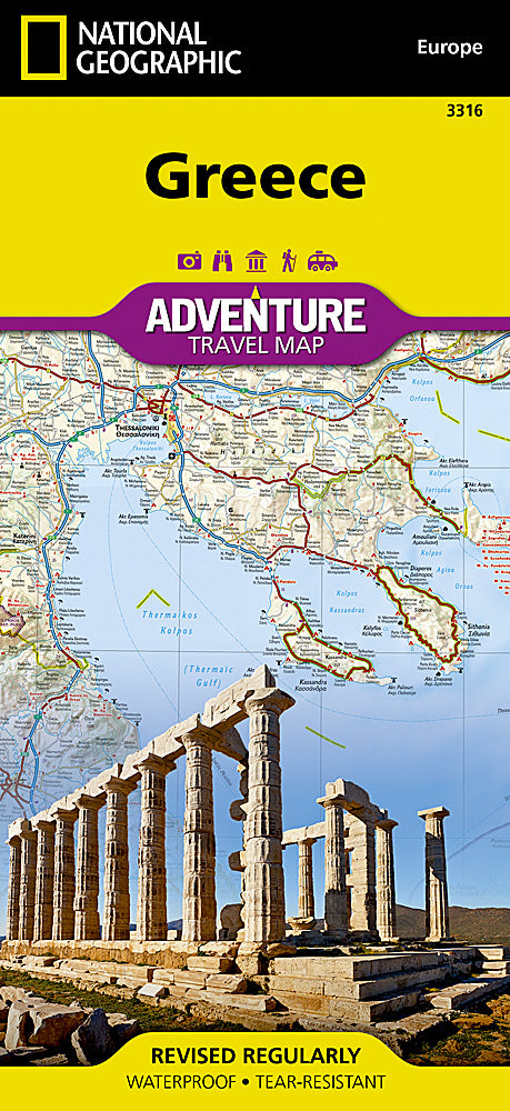 National Geographic Adventure Map Greece Europe AD00003316