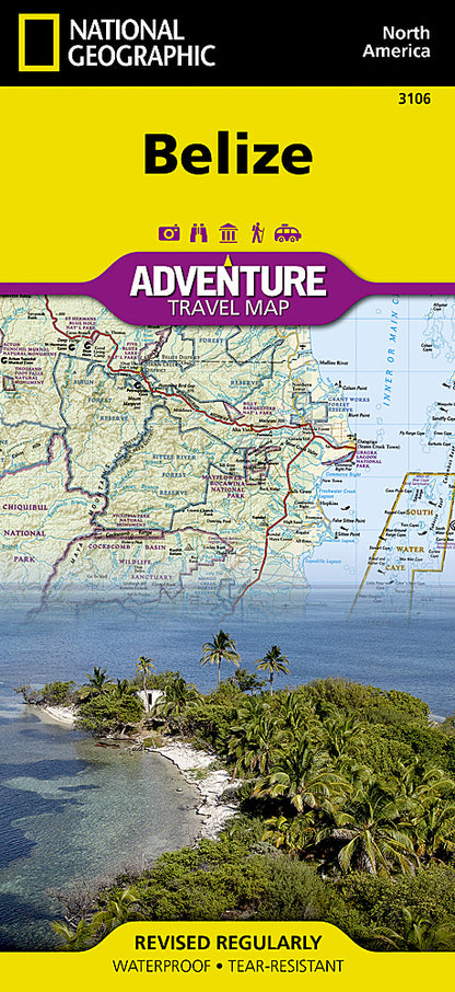 National Geographic Adventure Map Belize AD00003106