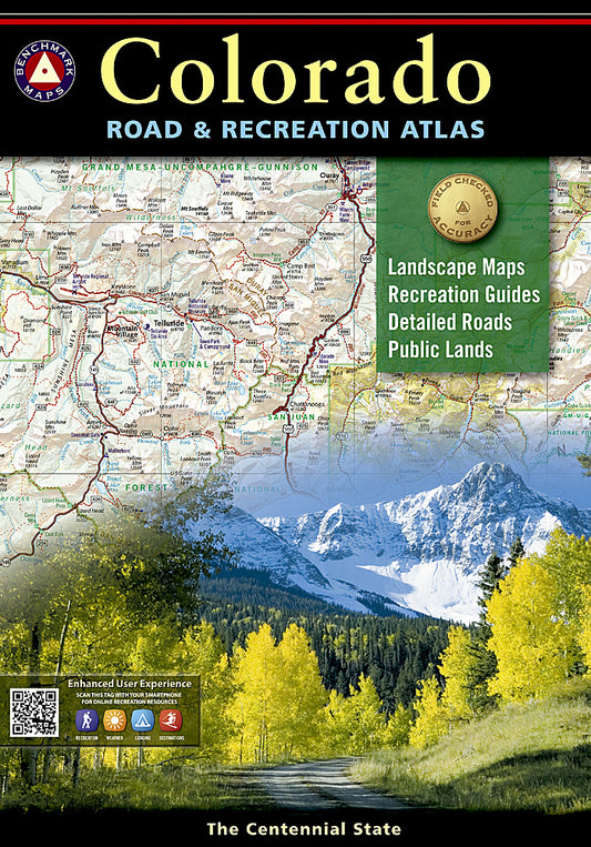 National Geographic Benchmark Colorado Road & Recreation Atlas Map BE0BENCOAT