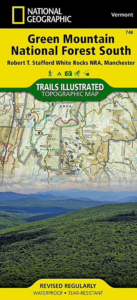 National Geographic VT Green Mountain NF Map Pack Bundle TI01021128B