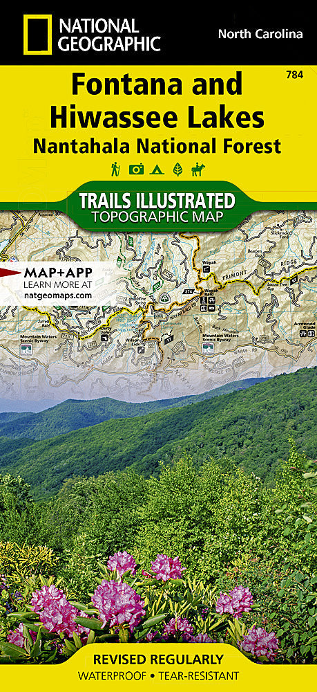 National Geographic Trails Illustrated NC Fontana and Hiwassee Trail Map TI00000784