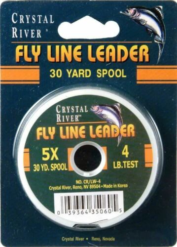 Crystal River Fly Fishing High Strength Copolymer Leader Wheel 5X 4lb 30 Yards