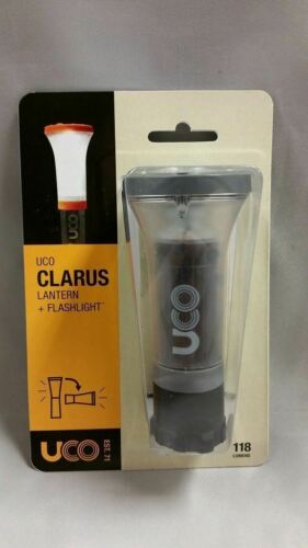 UCO Clarus 2 LED Lantern + Flashlight Black - 118-Lumens Small Tent Light