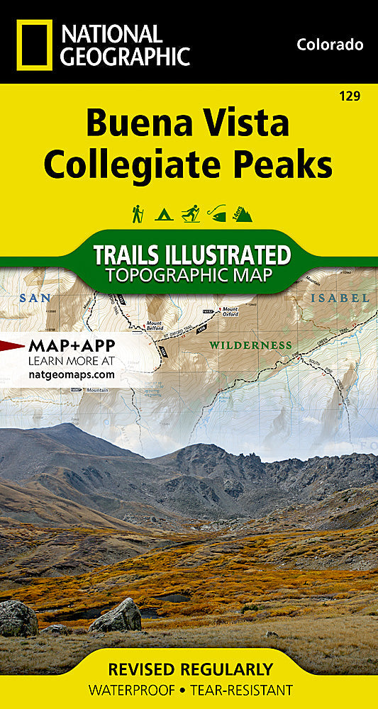 National Geographic Trails Illustrated Colo Buena Vista Collegiate Peaks Map TI00000129