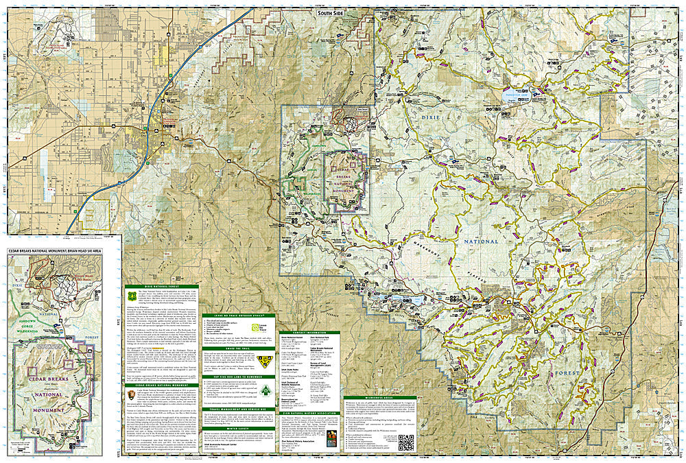 National Geographic UT Cedar Mtn/ Pine Valley Mtn Trails Illustrated Map TI00000702