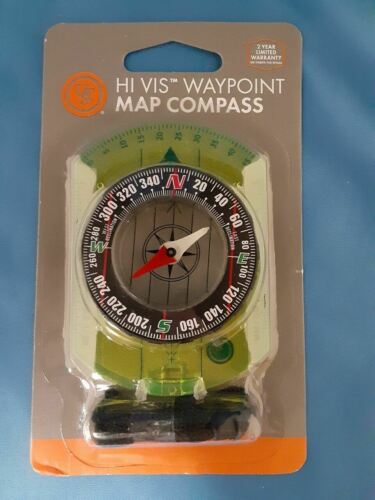 Ultimate Survival UST Hi-Vis Waypoint Map Compass w/Manifier, Scales, & Lanyard