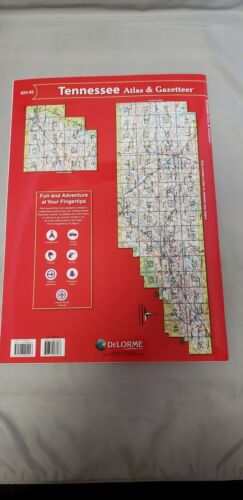 Delorme Tennessee TN Atlas & Gazetteer Map Newest Edition Topo / Road Maps