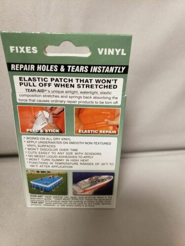 Tear-Aid Patch Kit w/Tape, Patches & Alcohol Prep Type B - All Vinyl Repair