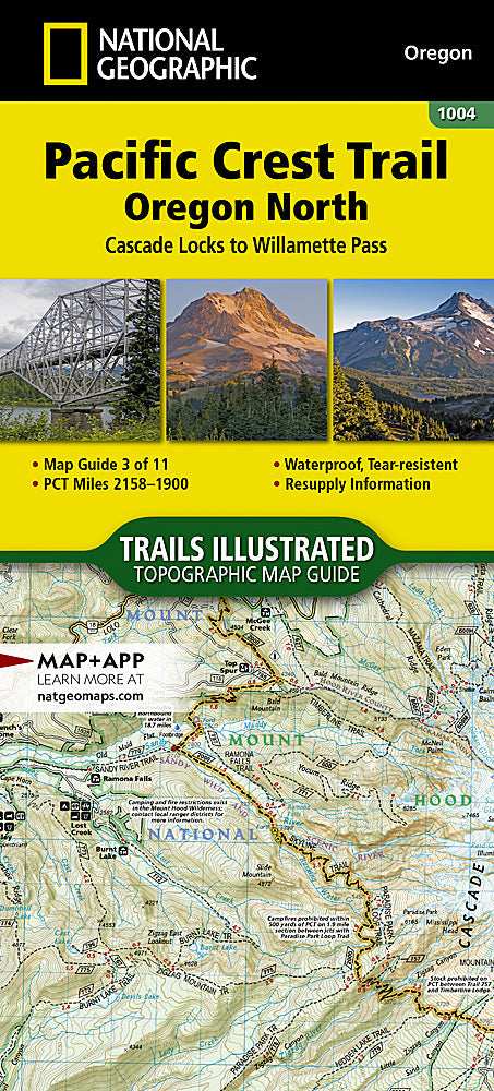 National Geographic TI Pacific Crest Trail OR North Topographic Map Guide TI00001004