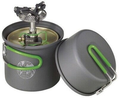 Optimus Crux Lite Butane Gas Canister Stove w/Terra Solo Cook Set 8019749