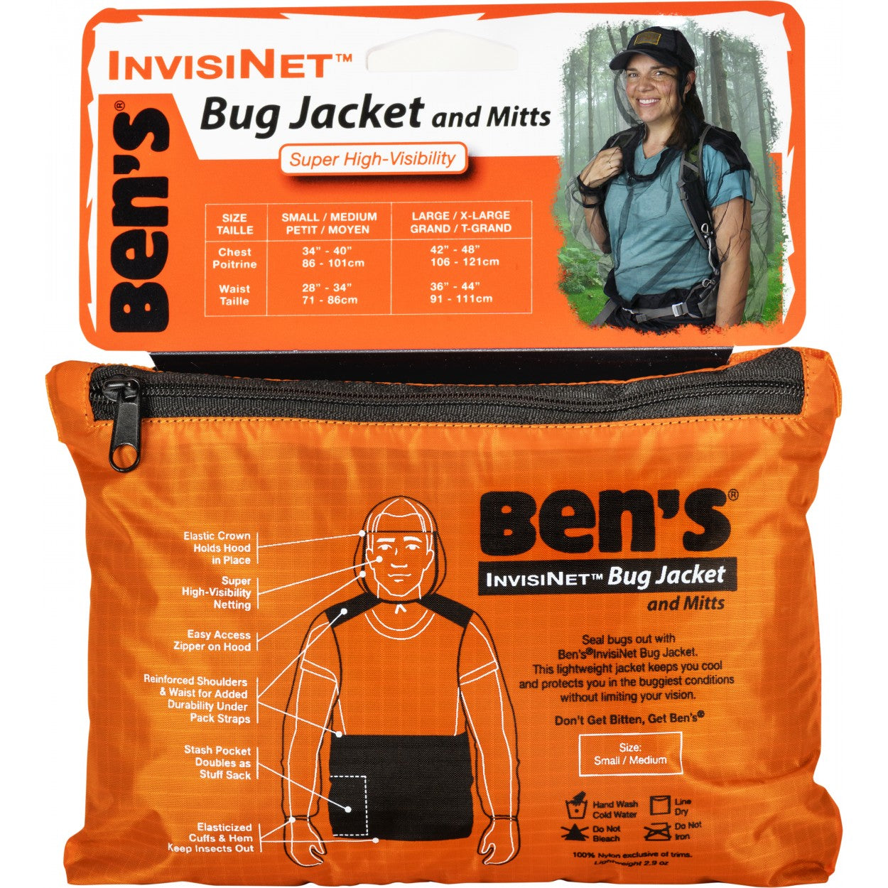 Ben's InvisiNet Bug Jacket and Mitts S/M 0006-7220