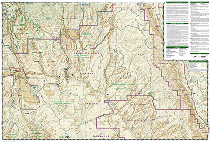 National Geographic Trails Illustrated Utah Canyons of the Escalante Map TI00000710