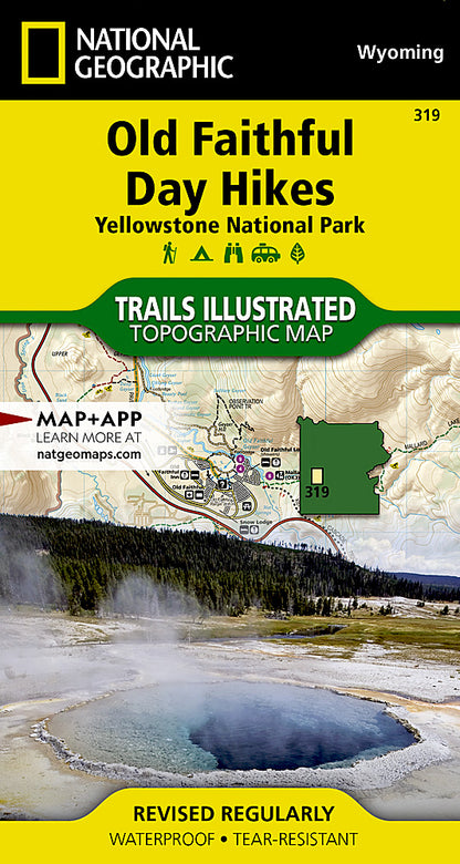 National Geographic WY Old Faithful Yellowstone Map Pack Bundle TI1021129B