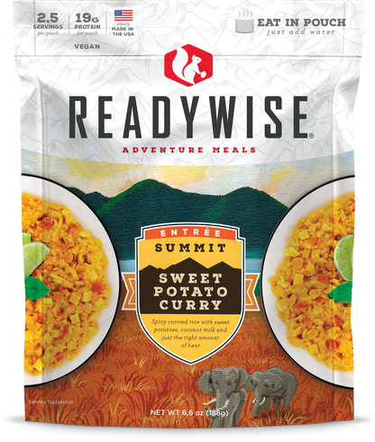 ReadyWise Summit Sweet Potato Curry 2.5 Servings