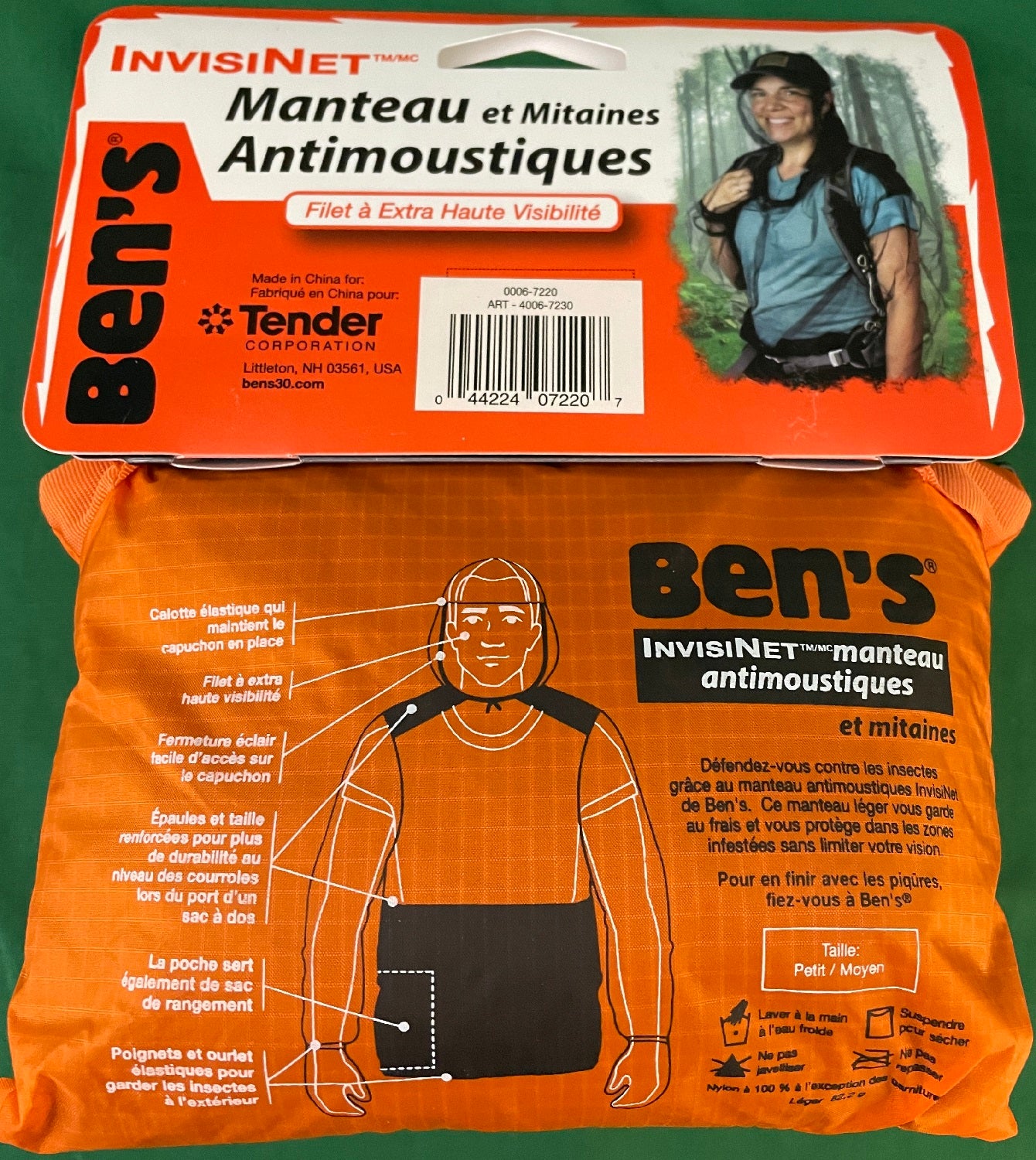 Ben's InvisiNet Bug Jacket and Mitts S/M 0006-7220