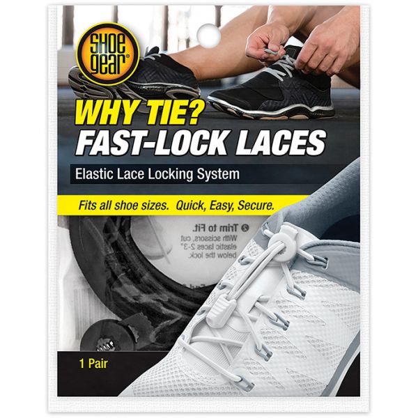 Shoe Gear Fast-Lock Shoe Laces Black 373-02