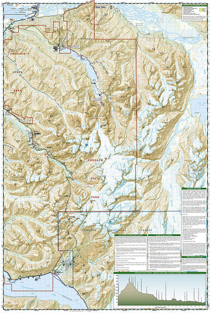 National Geographic Trails Illustrated AK Anchorage Chugach State Park Map TI00000764