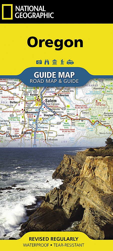 National Geographic GuideMap Oregon Road Map & Travel Guide GM00620390