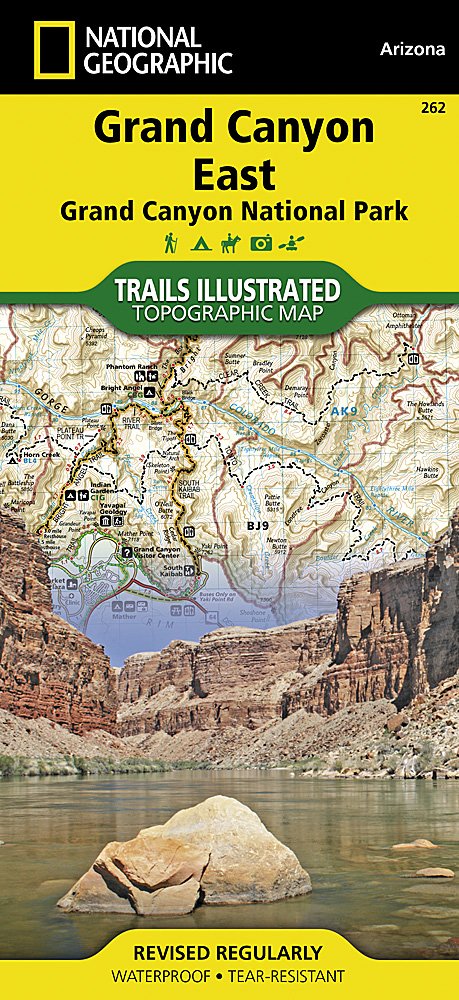 National Geographic Trails Illustrated AZ Grand Canyon Natl Park East Map TI00000262